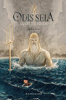 Capa de A Odisseia, graphic novel de Gareth Hinds publicada pela DarkSide Books